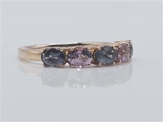 Le Vian 14K Rose Gold Tanzanian Lavender Blue Spinel Ring Sz 8.5